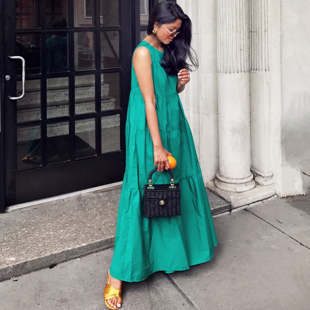Who What Wear Green Maxi Dress